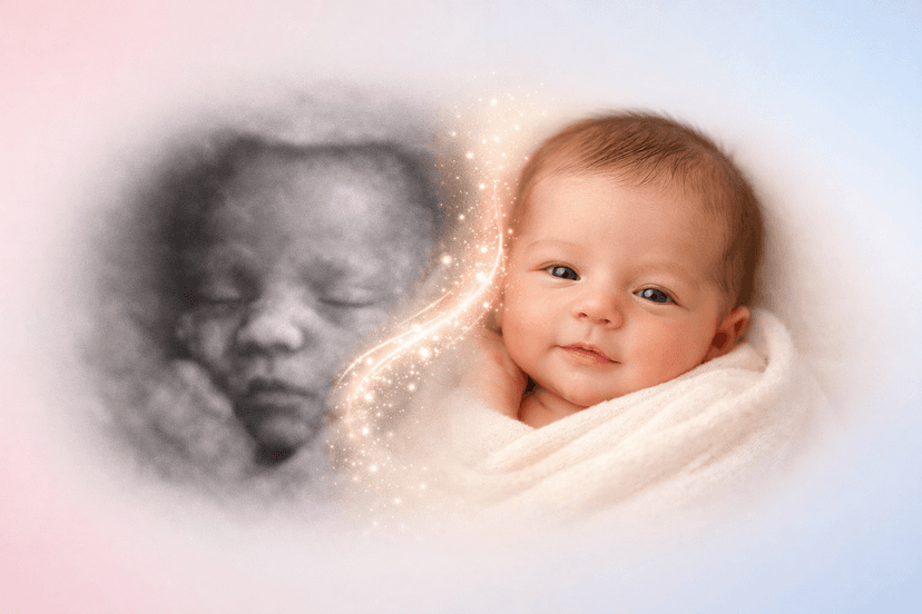 Ultrasound to baby photo AI transformation
